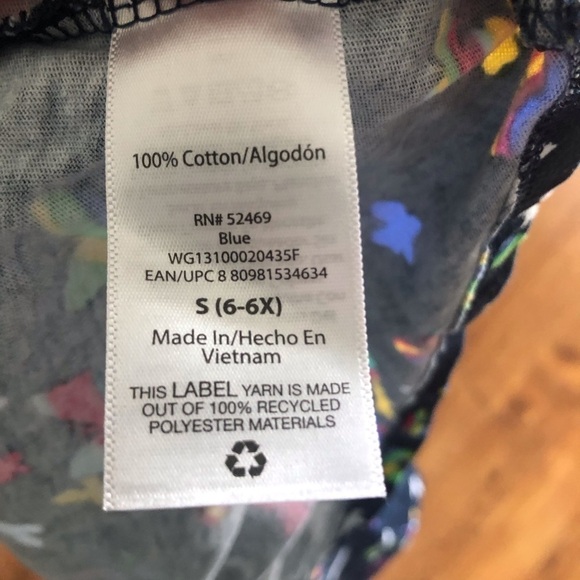 Wonder Nation blue butterfly dress with pockets in size S (6-6x) - Picture 7 of 7